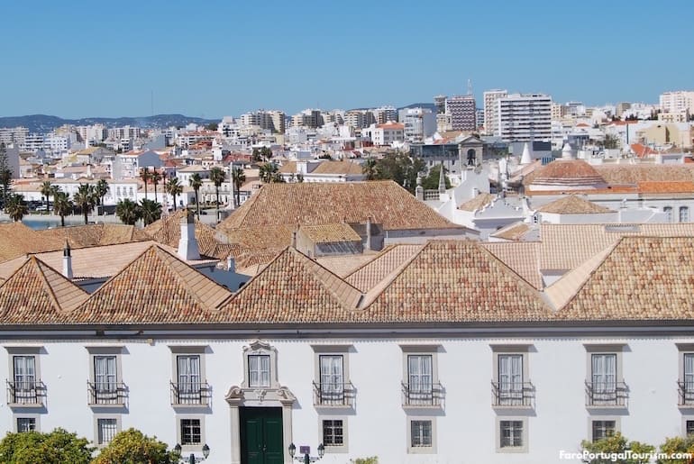 Vista de Faro, Algarve, Portugal